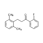 结构式 CAS# 898755-02-7, 3-(2,6-二甲基苯基)-1-(2-氟苯基)-1-丙酮