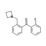 结构式 CAS# 898755-05-0, [2-(1-氮杂环丁基甲基)苯基](2-氟苯基)甲酮