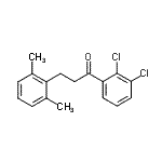 structure of CAS# 898755-18-5, 1-(2,3-Dichlorophenyl)-3-(2,6-dimethylphenyl)-1-propanone;2',3'-dichloro-3-(2,6-dimethylphenyl)propiophenone