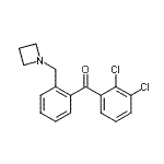 结构式 CAS# 898755-21-0, [2-(1-氮杂环丁基甲基)苯基](2,3-二氯苯基)甲酮