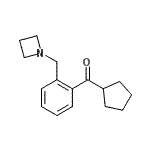 结构式 CAS# 898755-47-0, [2-(1-氮杂环丁基甲基)苯基](环戊基)甲酮