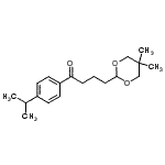 structure of CAS# 898755-59-4, 4-(5,5-Dimethyl-1,3-dioxan-2-yl)-1-(4-isopropylphenyl)-1-butanone;4-(5,5-Dimethyl-1,3-dioxan-2-yl)-4'-isopropylbutyrophenone