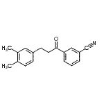 structure of CAS# 898755-73-2, 3-[3-(3,4-Dimethylphenyl)propanoyl]benzonitrile;3'-cyano-3-(3,4-dimethylphenyl)propiophenone
