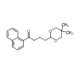 结构式 CAS# 898756-29-1, 4-(5,5-二甲基-1,3-二恶烷-2-基)-1-(1-萘基)-1-丁酮