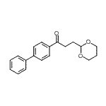 CAS 登录号：898756-62-2， 1-(4-联苯基)-3-(1,3-二恶烷-2-基)-1-丙酮
