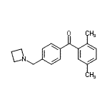 structure of CAS# 898756-64-4, [4-(1-Azetidinylmethyl)phenyl](2,5-dimethylphenyl)methanone;4'-azetidinomethyl-2,5-dimethylbenzophenone