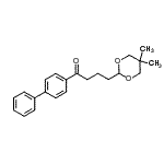 structure of CAS# 898756-65-5, 1-(4-Biphenylyl)-4-(5,5-dimethyl-1,3-dioxan-2-yl)-1-butanone;4-(5,5-dimethyl-1,3-dioxan-2-yl)-4'-phenylbutyrophenone