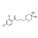 结构式 CAS# 898756-88-2, 1-(2,4-二氯苯基)-4-(5,5-二甲基-1,3-二恶烷-2-基)-1-丁酮