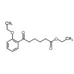 structure of CAS# 898757-42-1, Ethyl 6-(2-ethoxyphenyl)-6-oxohexanoate