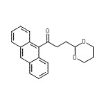 结构式 CAS# 898757-47-6, 1-(9-蒽基)-3-(1,3-二恶烷-2-基)-1-丙酮