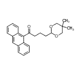 结构式 CAS# 898757-50-1, 1-(9-蒽基)-4-(5,5-二甲基-1,3-二恶烷-2-基)-1-丁酮
