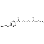 structure of CAS# 898757-54-5, Ethyl 7-(4-ethoxyphenyl)-7-oxoheptanoate;ethyl 7-(4-ethoxyphenyl)-7-oxoheptanoate