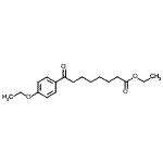 structure of CAS# 898757-57-8, Ethyl 8-(4-ethoxyphenyl)-8-oxooctanoate;ethyl 8-(4-ethoxyphenyl)-8-oxooctanoate