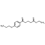 structure of CAS# 898757-60-3, Ethyl 5-oxo-5-(4-propoxyphenyl)pentanoate;ethyl 5-oxo-5-(4-n-propoxyphenyl)valerate
