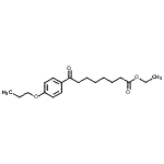 structure of CAS# 898757-67-0, Ethyl 8-oxo-8-(4-propoxyphenyl)octanoate;ethyl 8-oxo-8-(4-n-propoxyphenyl)octanoate