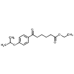 structure of CAS# 898757-73-8, Ethyl 6-(4-isopropoxyphenyl)-6-oxohexanoate;Ethyl 6-oxo-6-(4-isopropoxyphenyl)hexanoate