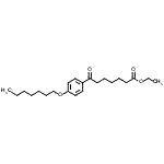 结构式 CAS# 898758-01-5, 乙基7-[4-(庚氧基)苯基]-7-氧代庚酸酯