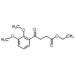 结构式 CAS# 898758-05-9, 乙基4-(2,3-二甲氧基苯基)-4-氧代丁酸酯