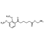 结构式 CAS# 898758-09-3, 乙基6-(2,3-二甲氧基苯基)-6-氧代己酸酯