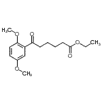结构式 CAS# 898758-32-2, 乙基6-(2,5-二甲氧基苯基)-6-氧代己酸酯