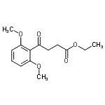 结构式 CAS# 898758-41-3, 乙基4-(2,6-二甲氧基苯基)-4-氧代丁酸酯