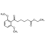 结构式 CAS# 898758-47-9, 乙基6-(2,6-二甲氧基苯基)-6-氧代己酸酯