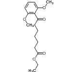 结构式 CAS# 898758-50-4, 乙基7-(2,6-二甲氧基苯基)-7-氧代庚酸酯