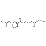 结构式 CAS# 898758-81-1, 乙基6-(3-乙酰氧基苯基)-6-氧代己酸酯