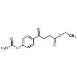 structure of CAS# 898758-83-3, Ethyl 4-(4-acetoxyphenyl)-4-oxobutanoate;Ethyl 4-(4-acetoxyphenyl)-4-oxobutyrate