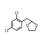 结构式 CAS# 898759-13-2, 2-(2,4-二氯苄基)-1,3-二氧戊环