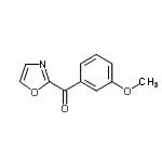 structure of CAS# 898759-47-2, (3-Methoxyphenyl)(1,3-oxazol-2-yl)methanone;2-(3-Methoxybenzoyl)oxazole;MFCD07699337
