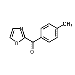 structure of CAS# 898759-59-6, (4-Methylphenyl)(1,3-oxazol-2-yl)methanone;2-(4-Methylbenzoyl)oxazole