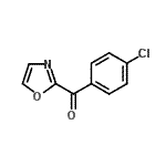 structure of CAS# 898759-77-8, (4-Chlorophenyl)(1,3-oxazol-2-yl)methanone;2-(4-Chlorobenzoyl)oxazole;MFCD07699350