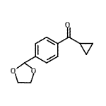 结构式 CAS# 898760-84-4, 环丙基[4-(1,3-二氧戊环-2-基)苯基]甲酮