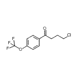 结构式 CAS# 898761-60-9, 4-氯-1-[4-(三氟甲氧基)苯基]-1-丁酮