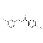 structure of CAS# 898762-17-9, 3-(3-Chlorophenyl)-1-(4-methylphenyl)-1-propanone;3-(3-chlorophenyl)-4'-methylpropiophenone