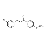 结构式 CAS# 898762-50-0, 3-(3-氯苯基)-1-[4-(甲硫基)苯基]-1-丙酮