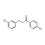 structure of CAS# 898762-62-4, 3-(3-Chlorophenyl)-1-(4-chlorophenyl)-1-propanone;4'-chloro-3-(3-chlorophenyl)propiophenone