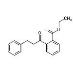 结构式 CAS# 898764-10-8, 乙基2-(3-苯基丙酰基)苯甲酸酯