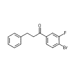 结构式 CAS# 898764-36-8, 1-(4-溴-3-氟苯基)-3-苯基-1-丙酮