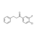 结构式 CAS# 898764-39-1, 1-(4-氯-3-氟苯基)-3-苯基-1-丙酮