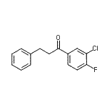 结构式 CAS# 898764-42-6, 1-(3-氯-4-氟苯基)-3-苯基-1-丙酮