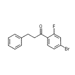 结构式 CAS# 898764-54-0, 1-(4-溴-2-氟苯基)-3-苯基-1-丙酮