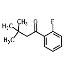 structure of CAS# 898764-70-0, 1-(2-Fluorophenyl)-3,3-dimethyl-1-butanone;3,3-dimethyl-2'-fluorobutyrophenone