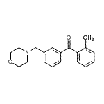结构式 CAS# 898764-99-3, (2-甲基苯基)[3-(4-吗啉基甲基)苯基]甲酮
