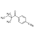 structure of CAS# 898765-16-7, 4-(2,2-Dimethylbutanoyl)benzonitrile;4'-Cyano-2,2-dimethylbutyrophenone