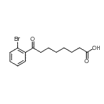 结构式 CAS# 898765-30-5, 8-(2-溴苯基)-8-氧代辛酸