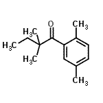 结构式 CAS# 898765-58-7, 1-(2,5-二甲基苯基)-2,2-二甲基-1-丁酮
