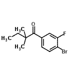 CAS#: 898765-68-9， 1-(4-Bromo-3-fluorophenyl)-2,2-dimethyl-1-butanone