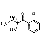 结构式 CAS# 898765-74-7, 1-(2-氯苯基)-2,2-二甲基-1-丁酮